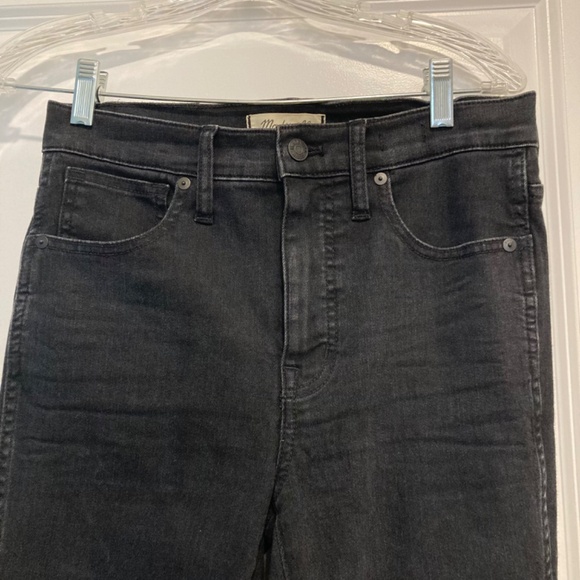 Madewell 10" High-Rise Skinny Faded Black Jeans - Picture 3 of 8